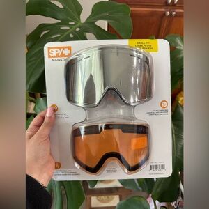 SPY Mainstay skiing snowboarding Goggles - Silver and Orange